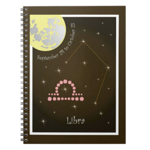 Libra September 24 to October 23 Notizheft Notebook