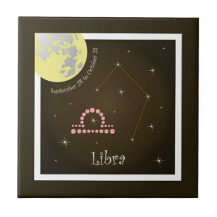 Libra September 24 to October 23 Phototile Tile