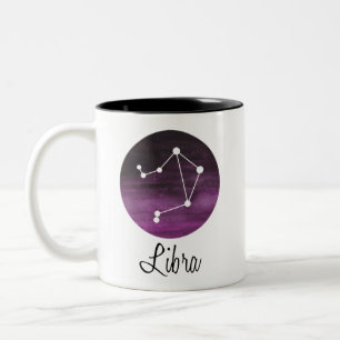 Libra Sign, Constellation, Zodiac Two-Tone Coffee Mug