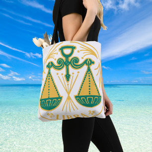 Libra Sign of the Zodiac on a Tote Bag