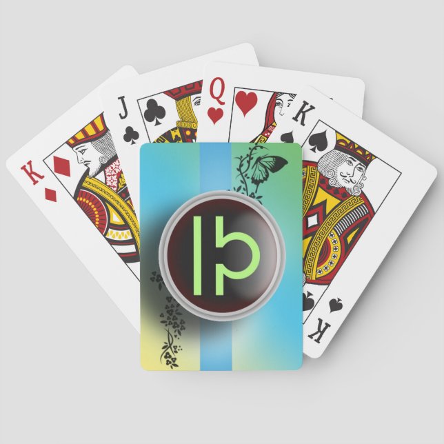 Libra Sign Playing Cards (Back)