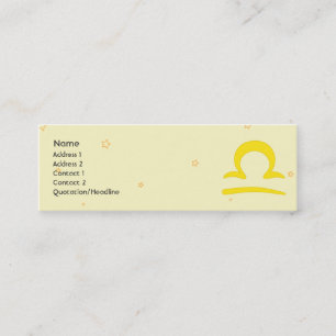 Libra - Skinny Mini Business Card