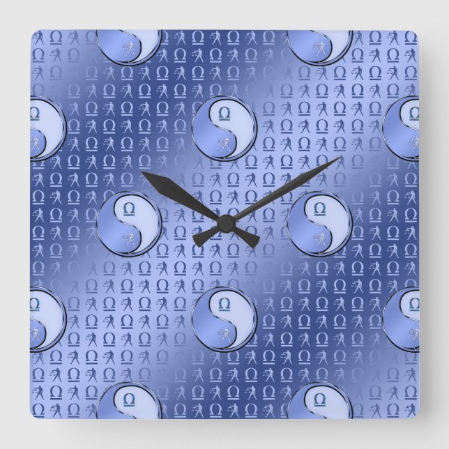 Libra Square Wall Clock (Front)