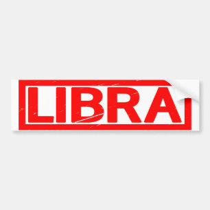 Libra Stamp Bumper Sticker