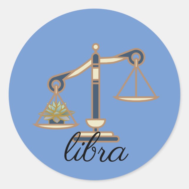 Libra Stickers Zodiac pour femmes, Petites entrepr (Devant)