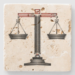 Libra Stone Coaster