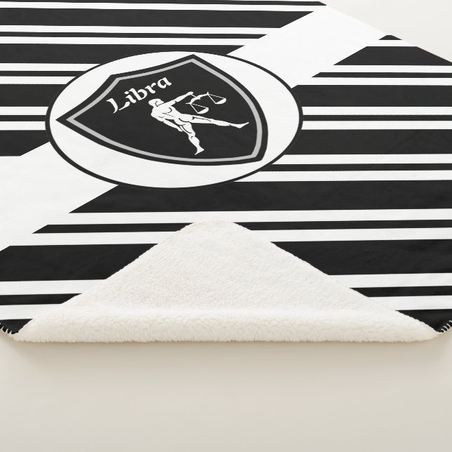 Libra symbol sherpa blanket (3/4)