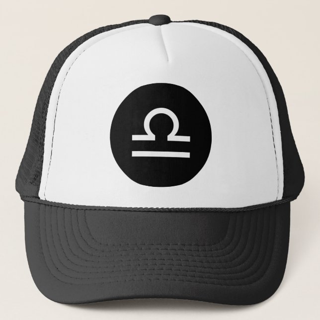 Libra Symbol Trucker Hat (Front)
