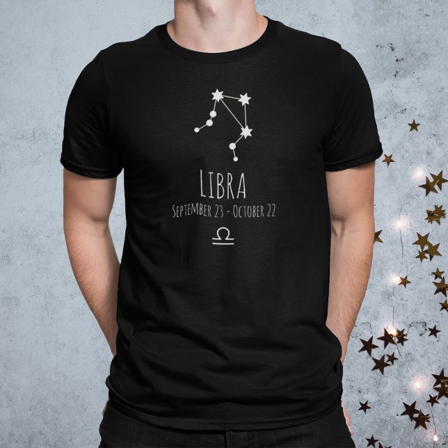 Libra | T-shirt Constellation Zodiaque personnalis (Créateur téléchargé)