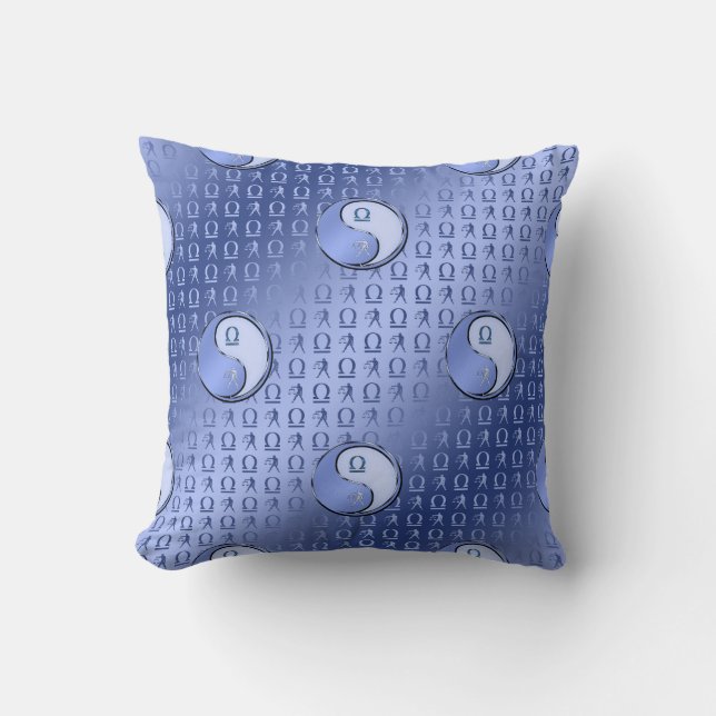 Libra the Scales Throw Pillow (Front)