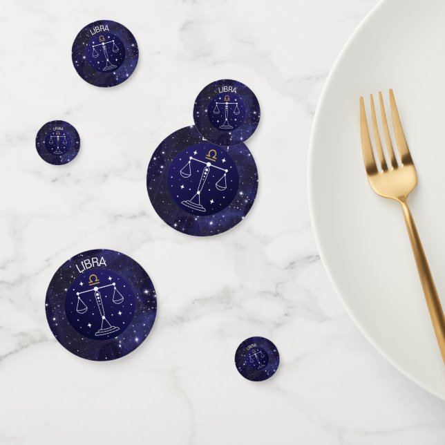 Libra the Scales Zodiac Design Table Confetti (Group)