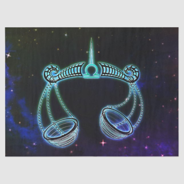 libra the scales zodiac tissue paper (Front)