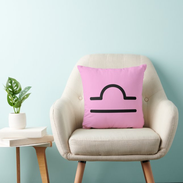 Libra Throw Pillow (Chair)
