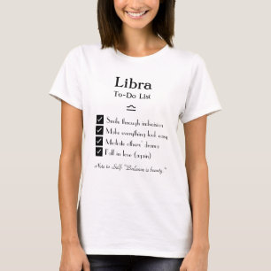 Libra – To-Do List T-Shirt