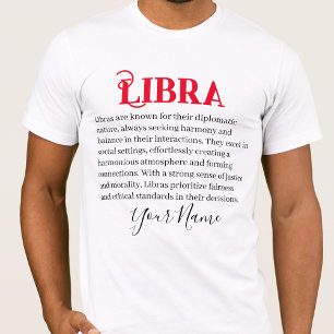 Libra traits and zodiac sign T-Shirt