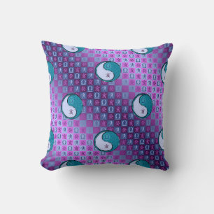 Libra & Water Boar Throw Pillow
