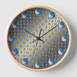 Libra & Water Dragon Clock