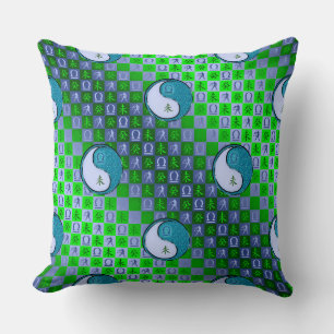 Libra & Water Goat Throw Pillow