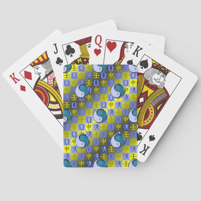 Libra & Water Monkey Playing Cards (Back)
