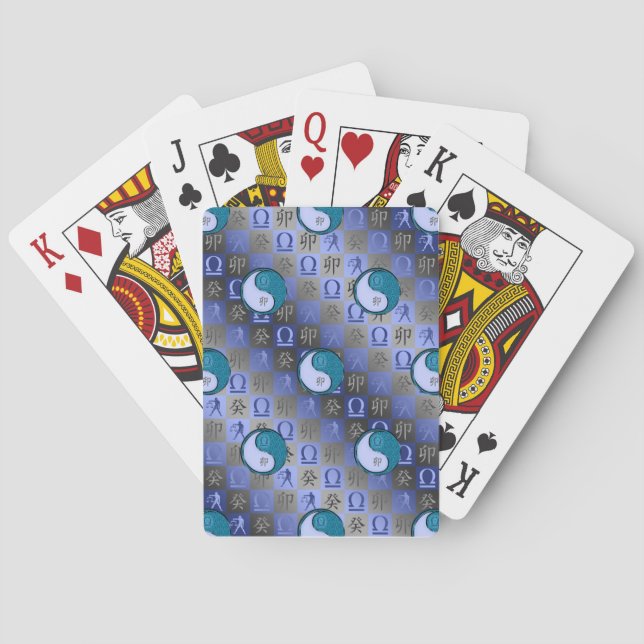 Libra & Water Rabbit Playing Cards (Back)
