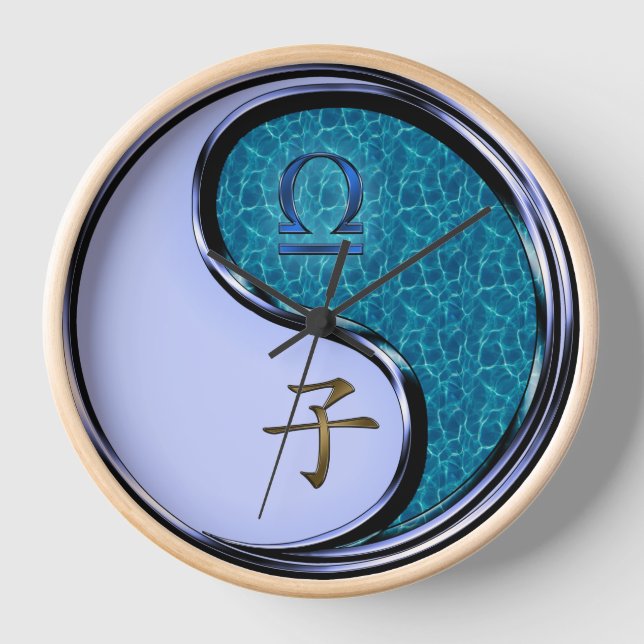 Libra & Water Rat Clock (Front)