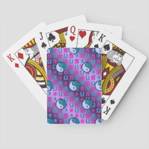 Libra & Water Rooster Playing Cards