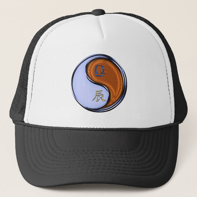 Libra & Wood Dragon Trucker Hat (Front)