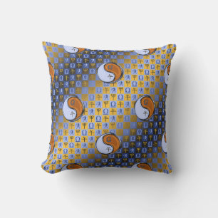 Libra & Wood Horse Throw Pillow