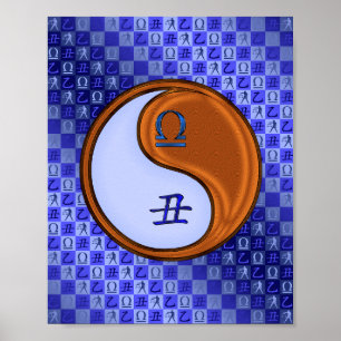 Libra & Wood Ox Poster