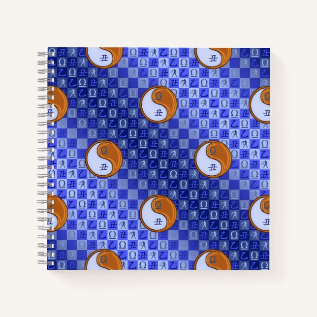 Libra & Wood Ox Spiral Notebook (Front)