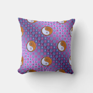 Libra & Wood Rooster Throw Pillow