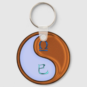 Libra & Wood Snake Keychain