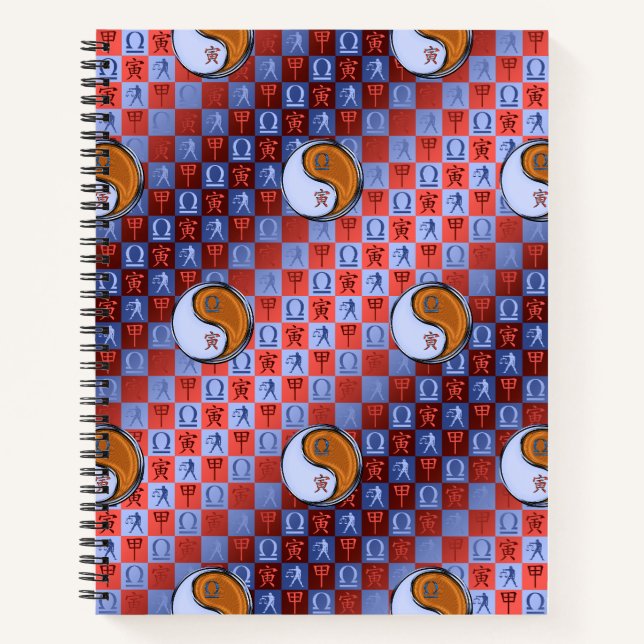 Libra & Wood Tiger Notebook (Front)