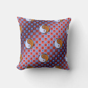 Libra & Wood Tiger Throw Pillow