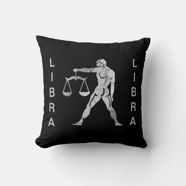 Libra Zodiac American Mojo Coussin (Recto)