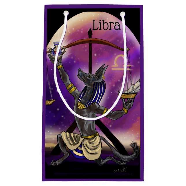 Libra Zodiac Art Small Gift Bag (Front)