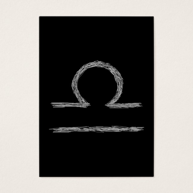 Libra. Zodiac Astrological Sign. (Front)