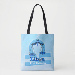 Libra zodiac astrology air sign blue bag