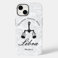 Libra Zodiac Astrology Personality White Custom