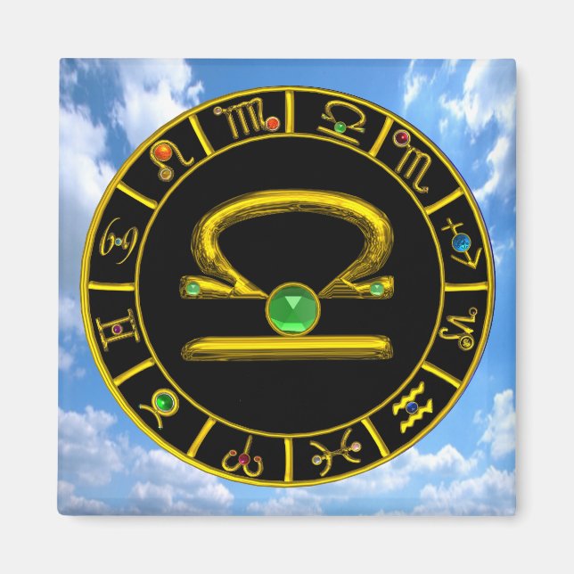 LIBRA / ZODIAC BIRTHDAY SIGNS MAGNET (Front)