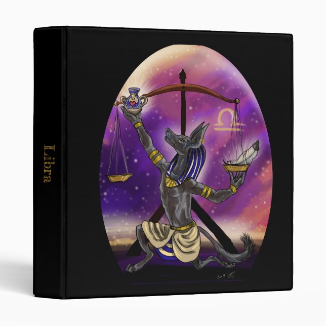 Libra Zodiac Classeur (Devant/Côté)