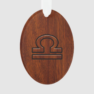 Libra Zodiac Connexion sur le Décor Style Mahogany