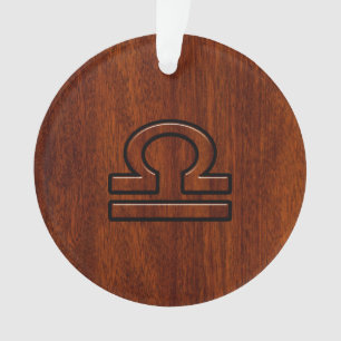 Libra Zodiac Connexion sur le Décor Style Mahogany