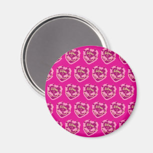 Libra Zodiac Coquette Heart Birthday Cake Magnet