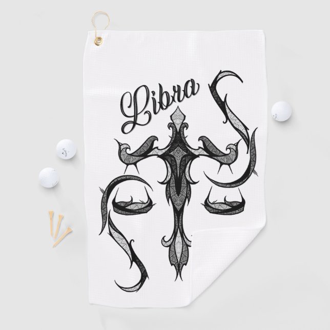 Libra Zodiac Golf Towel (InSitu)
