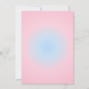 Libra Zodiac Gradient, Pink Blue Aura Gradient Holiday Card