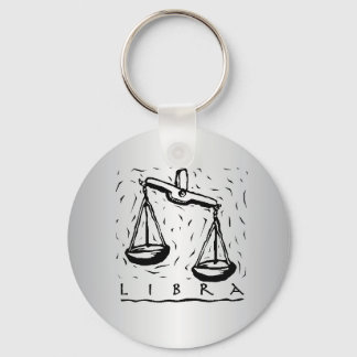 Libra Zodiac Keychain