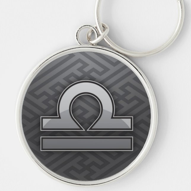 Libra Zodiac Keychain (Front)