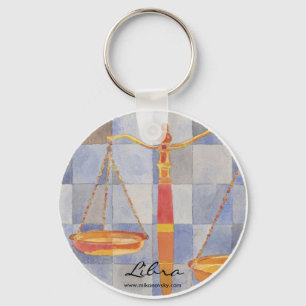 Libra Zodiac Keychain