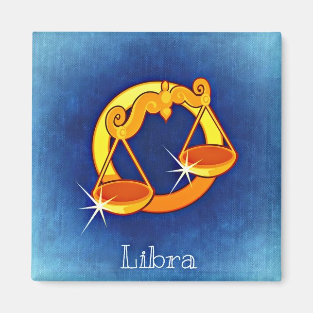 libra zodiac magnet (Front)